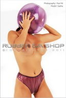 Sasha in Inflatable Plastic Ball Hood gallery from RUBBEREVA by Paul W