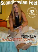 Pernilla in Manchester Jeans gallery from SCANDINAVIANFEET