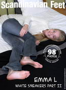 Emma L in White Sneakers Part II gallery from SCANDINAVIANFEET