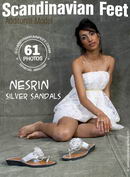 Nesrin in Silver Sandals gallery from SCANDINAVIANFEET