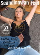 Emma & Ann & Kamilla & Eva in Girl Fight - Part II gallery from SCANDINAVIANFEET