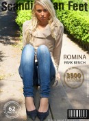 Romina in Park bench gallery from SCANDINAVIANFEET
