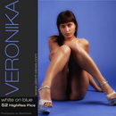 Veronika in #231 - White on Blue gallery from SILENTVIEWS