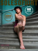 Melene in Green Stairs - Part 2 gallery from SOLESOFDIRT