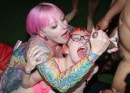 Truly Amazing Bukkake With Inked Babes Piggy And Rosa