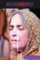 Nana Fontanelli in Granny Gets Massive Facial At Her Groupsex Party video from SPLATBUKKAKE