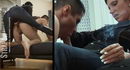 Guy's Ass gets Brutally Fucked by Hot Smoking Mistress Strap-on!