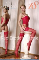 Goldie M in Red Erotic Lingerie gallery from STUNNING18 by Thierry Murrell