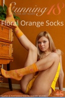 Paloma - Floral Orange Socks