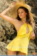 Phedra F in Phedra - Straw Hat Yellow Dress gallery from STUNNING18 by Thierry Murrell