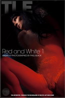 Andrea P in Red And White 1 gallery from THELIFEEROTIC by Paul Black
