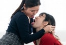 Miku Aida & An Hayase in Deep Kiss And Spit Swapping gallery from URA LESBIAN