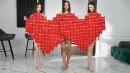 Lia Lin & Liz Ocean & Sandralyd in We Love You video from VIRTUALTABOO