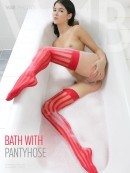 Bath With Pantyhose