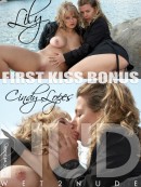 Lily & Cindy Lopes in First Lesbian Kiss gallery from WET2NUDE by Genoll