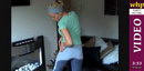 Nicki wets her blue pants and pink panties video from WETTINGHERPANTIES by Skymouse