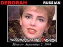 Deborah casting video from WOODMANCASTINGX by Pierre Woodman
