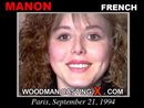 Manon casting video from WOODMANCASTINGX by Pierre Woodman