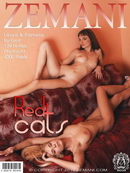 Lesya & Pamela in Red Cats gallery from ZEMANI by Grot