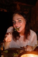 Oxana Chic Has Bacon Salad