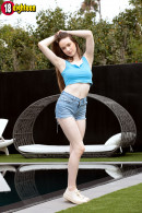 Skinny Teen Hazel Moore Flaunts Her Big, Perky Tits And Bush In The Backyard gallery from 18EIGHTEEN - #4