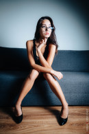 Sexy Student Midesa With A Transparent Body And Glasses gallery from CHARMMODELS by Domingo - #3