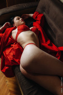 Emma`s Killer Curves And Red Coat With Red Lingerie gallery from CHARMMODELS by Domingo - #2