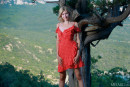 Amalia Nymph in Scarlet Dress gallery from METART by Matiss - #13