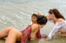 Aglaia X & Sophronia Q in Aglaia - Hanging Out On The Beach gallery from STUNNING18 by Thierry Murrell - #8