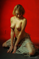 Desdemona W in Desdemona - Girl In Red Background gallery from STUNNING18 by Thierry Murrell - #14