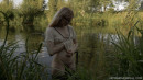 Claire Shelty in Blonde Wet Shirt Photoshoot In The River gallery from HOTANDSENSUAL - #3