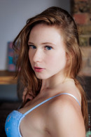 Beautiful Redhead Babe Zuzanna In Blue Lingerie gallery from CHARMMODELS by Domingo - #15