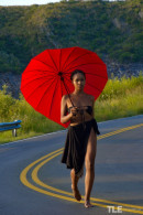 Oli H in Red Umbrella 1 gallery from THELIFEEROTIC by Oliver Nation - #1