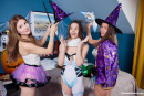 Kitty Doll88 & Milka Wey & Hazel Grace in Halloween Witches gallery from CLUBSWEETHEARTS - #16