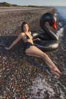 Layla Scarlett in Black Beach Surprise gallery from WATCH4BEAUTY by Mark - #4