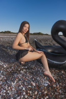Layla Scarlett in Black Beach Surprise gallery from WATCH4BEAUTY by Mark - #8