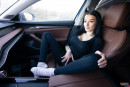 SILVIA BLACK in SILVIA IN THE CAR gallery from PJGIRLS - #1