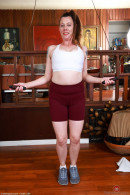 Elizabeth's Workout And Big Hairy Pussy Spreading gallery from ATKHAIRY by GB Photography - #11