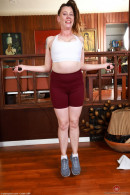 Elizabeth's Workout And Big Hairy Pussy Spreading gallery from ATKHAIRY by GB Photography - #8