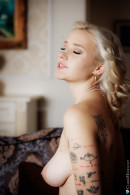 Red Stockings Sultry Boudoir Session With Orellia gallery from CHARMMODELS by Domingo - #15