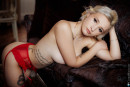 Red Stockings Sultry Boudoir Session With Orellia gallery from CHARMMODELS by Domingo - #4