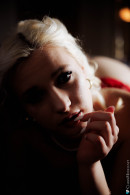 Red Stockings Sultry Boudoir Session With Orellia gallery from CHARMMODELS by Domingo - #7