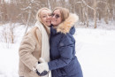 Arete & Eve Lunny in Snowy Escape gallery from KARUPSPC - #2