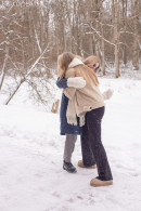 Arete & Eve Lunny in Snowy Escape gallery from KARUPSPC - #3