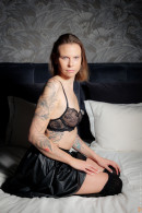 Smooth Pussy Gets Revealed When Melissa Lifts Her Leather Skirt gallery from DOMINGOVIEW by Domingo - #4