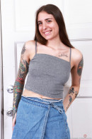 Pearl Sage Flashes Those Pink Panties gallery from ATKHAIRY by GB Photography - #1
