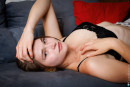 Aurelia Premiere - Soft Glamour On The Sofa In Jeans And Lace Bra gallery from CHARMMODELS by Domingo - #8