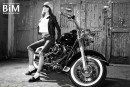Karmen in Classic Softail B W gallery from BODYINMIND by D & L Bell - #7