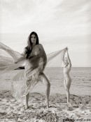 Desiree-et-jenny in On The Beach gallery from GALLERY-CARRE by Didier Carre - #2