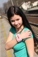 Jaqueline D in Masturbating at the train station video from CLUBSEVENTEEN - #15